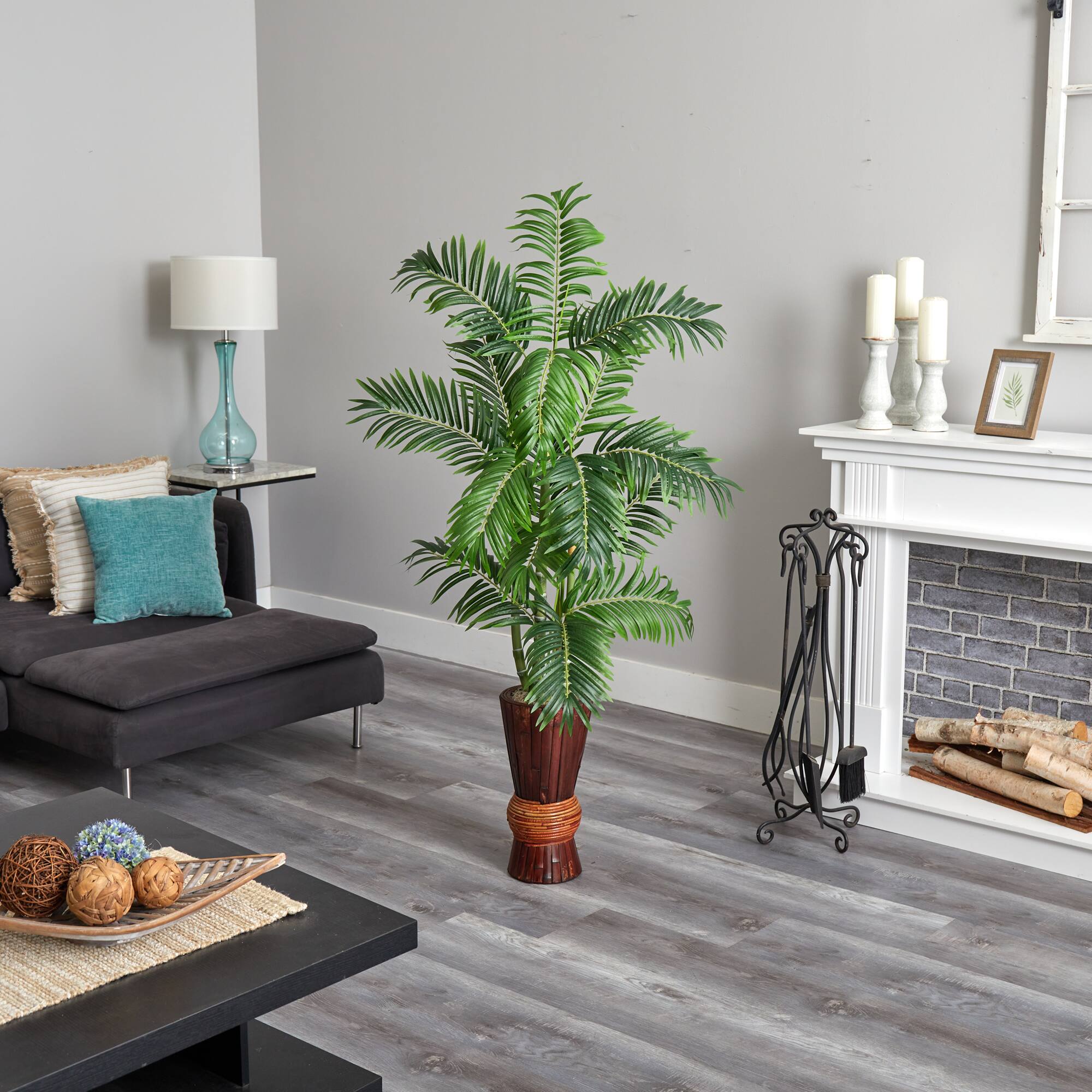 5ft. Areca Palm Tree in Decorative Planter